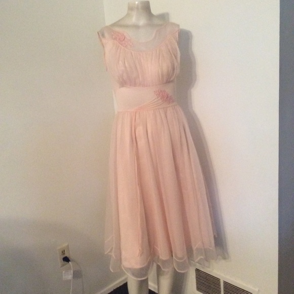 50s chiffon dress